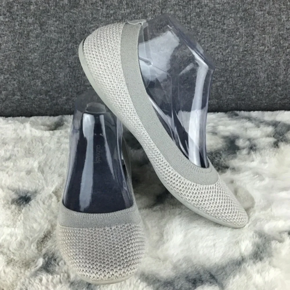 Allbirds Women's Tree Breezers Gray‎ Knit Flats Size 9